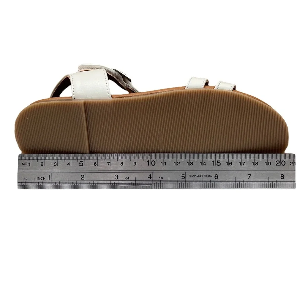 Tommy Hilfiger Youth Girls Slip-on Casual Sandals Size 1Y White‎ Floral Strap